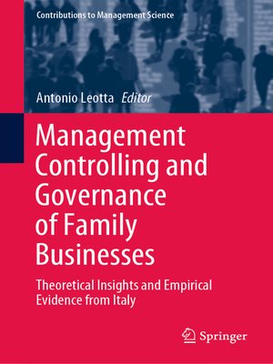 cover image of Management Controlling and Governance of Family Businesses